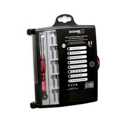 JUEGO PUNTAS PRECISION CON DESTORNILLADOR 51PCS