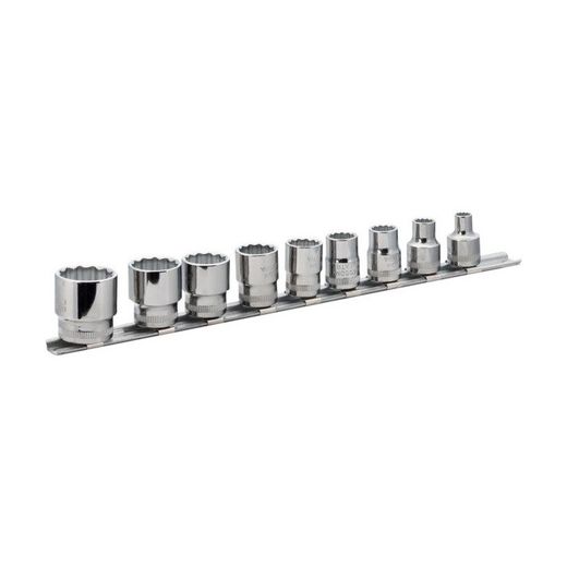 JUEGO VASOS E/REGLETA 3/8" 9 PZAS
