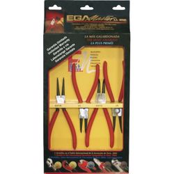 JUEGOS 4 ALICATES CIRCLIPS 7"