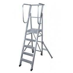 K-WORK. ESCALERA MOVIL CON PLAT. PLEGABLE 6 ESCALONES