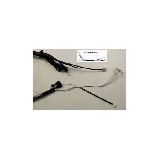 KIT CABLES (GAS 93CM. TOTAL 104CM)