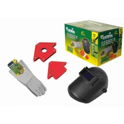 KIT DE SOLDADURA : PANTALLA DE SOLDADURA, GUANTES, 2 ESCUADRAS