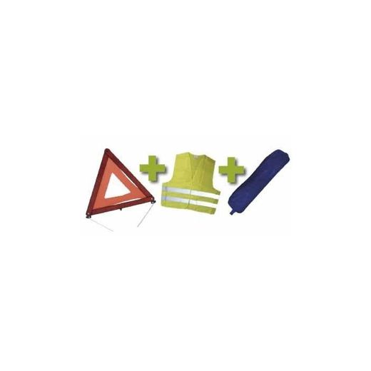 KIT EMERGENCIA BOLSA AZUL RIBETE+TRIANGULO+CHALECO