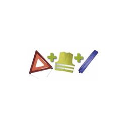 KIT EMERGENCIA BOLSA MINI AZUL+TRIANGULO+CHALECO