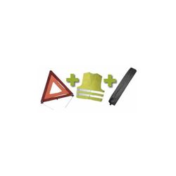 KIT EMERGENCIA BOLSA MINI NEGRA +TRIANGULO+CHALECO