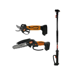 KIT TIJERA MOTOSIERRA+PERTIGA 2 BAT 21V-2A