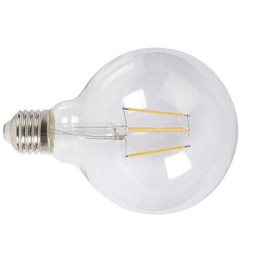 LAMP.LED FILAM.GLOBO G95 6W 2700K TRANS