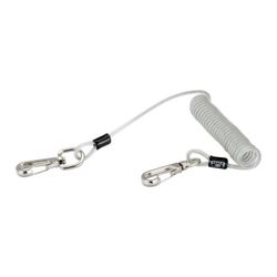 LANYARD EN ESPIRAL CON CADENA DE ANILLOS DE METAL DE 1,5.MM
