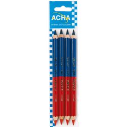 LAPIZ PROFESIONAL PARA CONSTRUCCION DE MINA GRUESA. D.6,25 AZUL Y ROJO