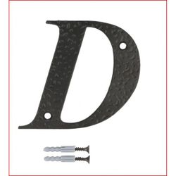 LETRA D-4" ACERO NEGRO (D)