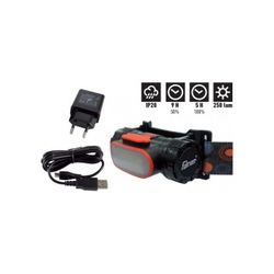LINTERNA FRONTAL RECARGABLE USB 3W IP20