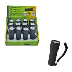 LINTERNA PLASTICA 9 LED - NEGRO