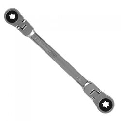 LLAVE ARTICULADA TRINQUETE TORX E10XE12