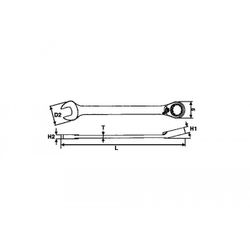 LLAVE COMBI CARRACA REVERSIBLE 30MM 600530R