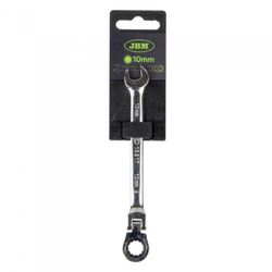 LLAVE COMBINADA ARTICULADA CON TRINQUETE 10MM - ACABADO BRILLANTE
