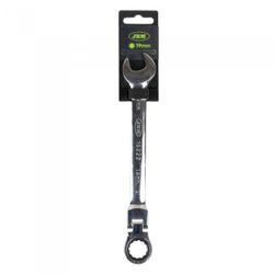 LLAVE COMBINADA ARTICULADA CON TRINQUETE 19MM - ACABADO BRILLANTE