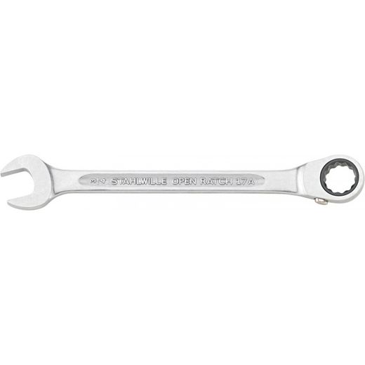 LLAVE DE CARRACA COMBINADA DE BOCA FIJA Y BOCA EN ESTRELLA, ACODADO 17A 3/8