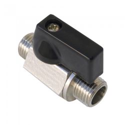 LLAVE DE PASO DE 1/4" M-M - PLASTICO