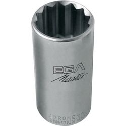 LLAVE DE VASO 1/2" - 20 MM SERIE LARGA (12 CANTOS)