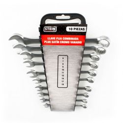 LLAVE FIJA COMBINADA STEIN SATIN 10 PC.