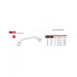 LLAVE MEDIA LUNA CrV 15X16