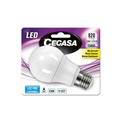 LMP CEGASA LED ESFERICA 8W 800LM 5000K E28