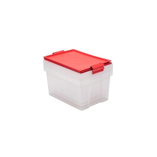 LOTE 3 CAJAS MULTIUSOS NEW 35L /ROJO