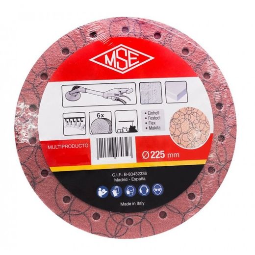 LOTE 6 DISCOS OXY - MULTIPERFORADOS. GRANO 100