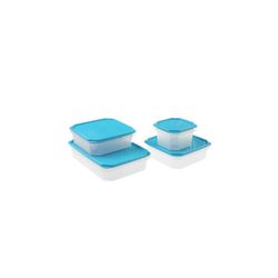 LOTE CONTENEDOR ALIMENTO TOPFLEX TURQUESA (1162110,0100 Y (2)1100