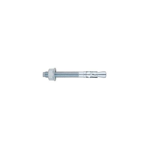 (M12X120 D.12) ANCLAJE MACHO PARA CARGAS ALTAS EJE CINCADO. CLIP CINCADO (100U)