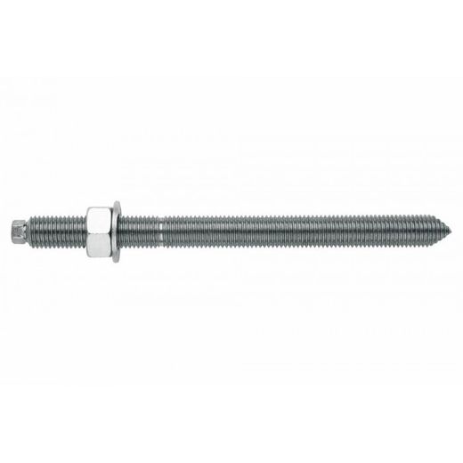 (M16X190) ESPARRAGO PARA ANCLAJE QUIMICO CON TUERCA Y ARANDELA CINCADO(100U)