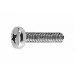 (M6X40) TORNILLO ROSCA METRICA CON CABEZA ALOMADA PH, 4.8. CINCADO(100U)
