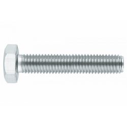 (M8X80) TORNILLO ROSCA METRICA CON CABEZA HEXAGONAL 8.8. ROSCA COMPLETA(100U)