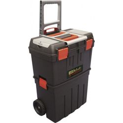 MALETA DE PLASTICO CON TROLLEY 470 X 290 X 630 MM