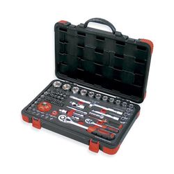 MALETIN MIXTO VASOS HEX 1/4&1/2 76PZAS