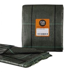 MALLA SUELO CAMPING VERDE. 3X6