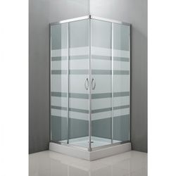 MAMPARA DUCHA ANGULAR 80X80 CM CROMO