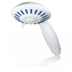MANGO DUCHA D.107MM "PENTIUM" 5 FUNCIONES BLANCO