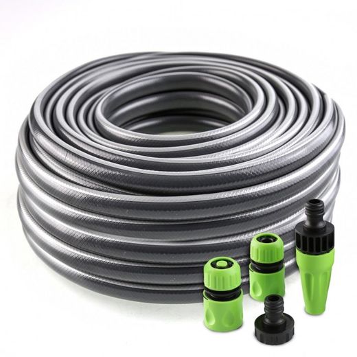 MANGUERA JARDIN POLIES.REFOR.5/8 10M.KIT