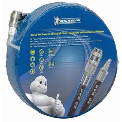 MANGUERA PVC 10 MT. CON ACOPLES UNIVERSALES. D.8X12MM. 20 BAR.