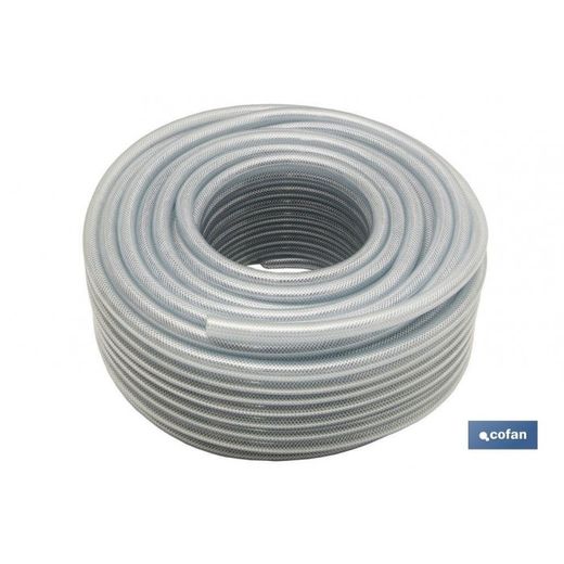 MANGUERA PVC CRISTAL C/REFUERZO 8X14MM