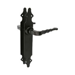 Amig 6101 | manilla con placa 101p | 280 x 45 mm | placa de acero, tirador de zamak | negro
