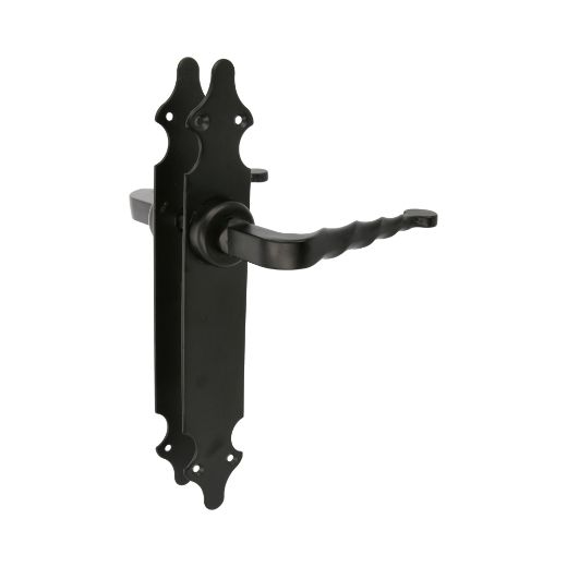 Amig 6101 | manilla con placa 101p | 280 x 45 mm | placa de acero, tirador de zamak | negro