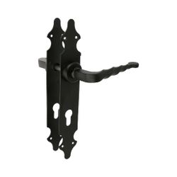 Amig 14173 | manilla con placa 101pb | 280 x 44 mm | placa de acero, tirador de zamak | negro