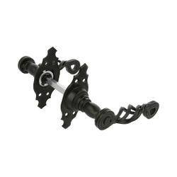Amig 12632 | manilla con roseta 102k | 100 x 44 mm | placa de acero, tirador de zamak | negro