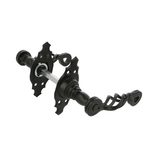 Amig 12632 | manilla con roseta 102k | 100 x 44 mm | placa de acero, tirador de zamak | negro