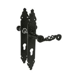 Amig 17429 | manilla con placa 102pb | 280 x 44 mm | placa de acero, tirador de zamak | negro