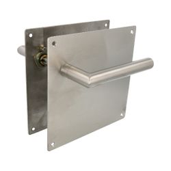 Amig 10439 | manilla con placa 7c | 180 x 180 mm | acero inoxidable 18/8 | mate