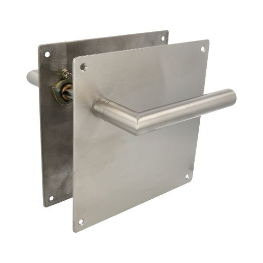 Amig 10439 | manilla con placa 7c | 180 x 180 mm | acero inoxidable 18/8 | mate
