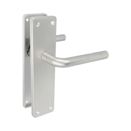 Amig 12617 | manilla aluminio con placa al4p | 222 x 55 mm | aluminio | plata